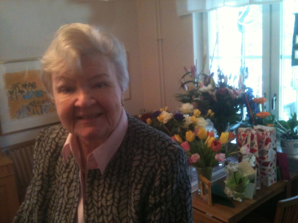 Kerstin 75 år, den 5 februari 2012. 